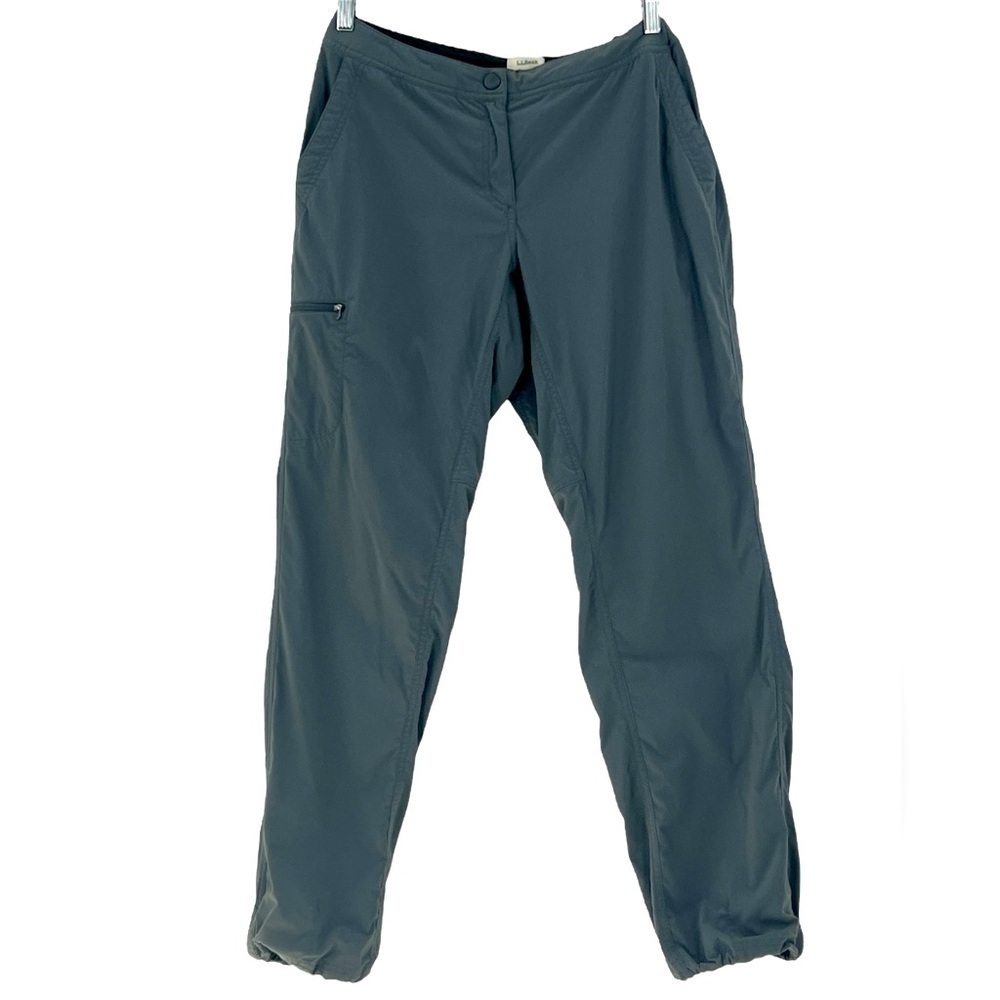 L.L. Bean Grey Nylon Outdoor light weight,hiking, Gorpcore Women’s pants SZ 8